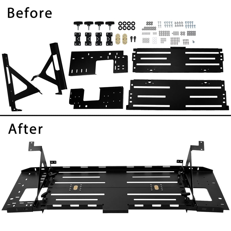 YIKATOO® Rear Foldable Luggage Storage Carrier Rack Steel For 2007-2018 Jeep Wrangler JK 4DR -junior