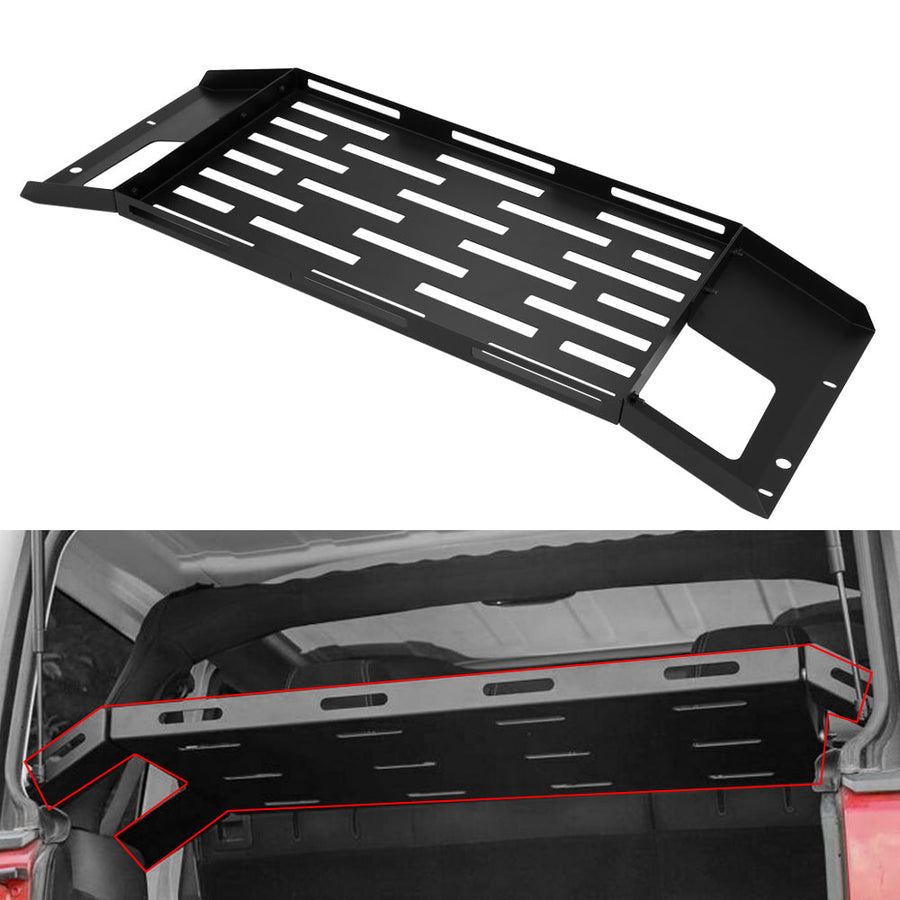 YIKATOO® Rear Cargo Basket Rack Metal Luggage Storage Carrier Fits 2007-2018 Jeep Wrangler JK -junior