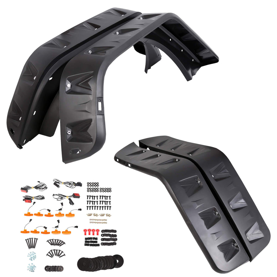 YIKATOO® Rivet Fender Flares for 2007-2018 Jeep JK Wrangler - junior